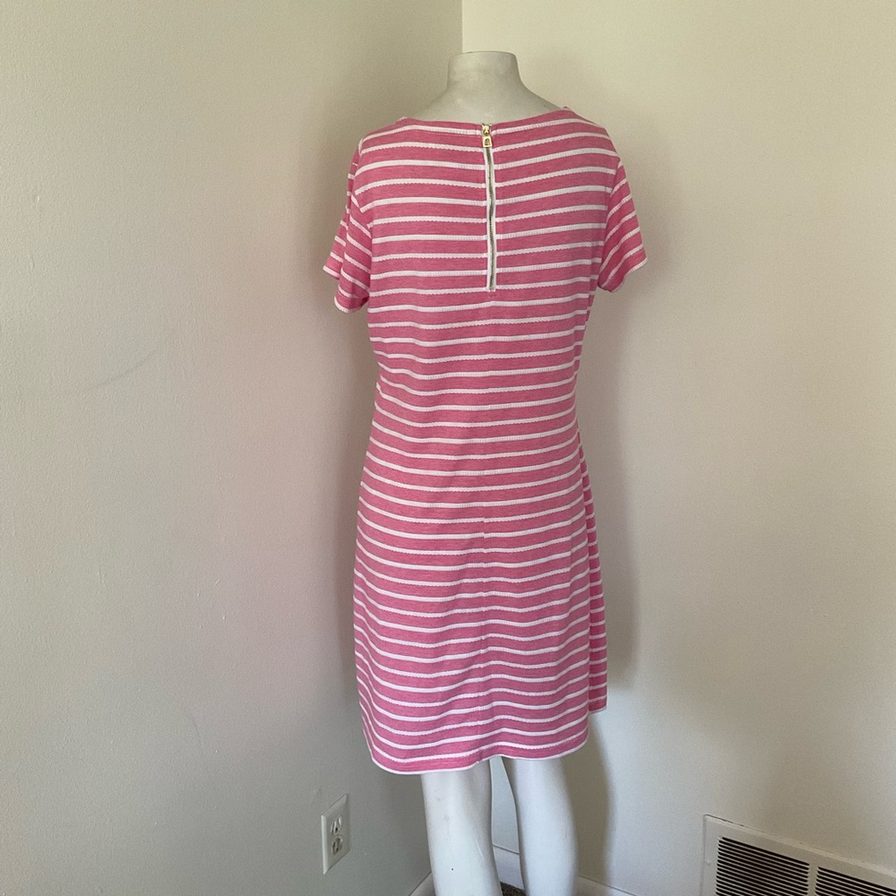 Sail to Sable Pink Striped Dress M - Picture 2 of 4